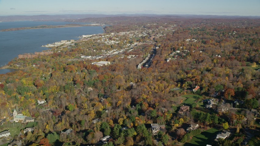 Aerial image of Briarcliff Manor to illustrate overcoming a restrictive covenant for subdivision approval